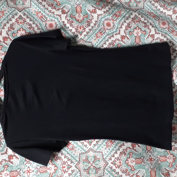 H&M Black Cotton T-Shirt, Size L - Picture 6 of 8